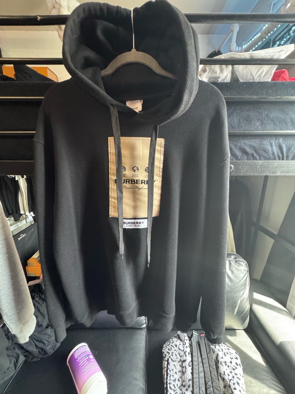 Burberry Globe Patch Pullover Hoodie